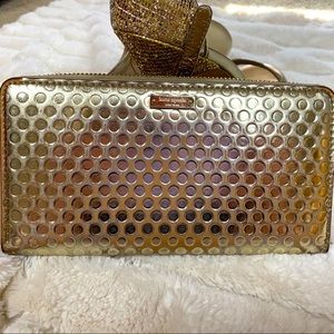 Kate Spade Gold Clutch